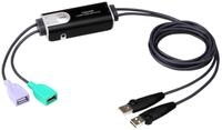 ATEN CS62KM 2-Port grenzenloser KM Switch, schwarz