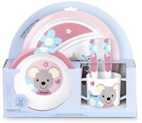 Sterntaler Geschirr-Set Mabel, Teller, Schale, Tasse, L&ouml;ffel, Gabel, Alter: F&uuml;r
