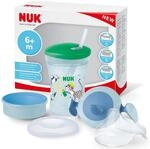 NUK 3-in-1 Trinklernset mit Trainer Cup Schnabeltasse (6+ Monate), Magic Cup 360&deg;