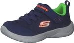 Skechers Herren Skech-Stepz 2.0 Mini Wanderer Sneaker, Navy Textile Synthetic Lime
