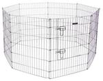 Kerbl Kleintiergehege (&oslash; 143 cm, 8 Zaunelemente je 57 x 78 cm, Metall