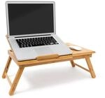 Relaxdays Betttablett Bambus h&ouml;henverstellbar HBT 30,5 x 72,5 x 35 cm Laptop...