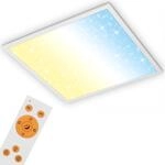 BRILONER Leuchten - LED Panel, Deckenlampe inkl. Sternendekor, Deckenleuchte...