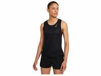 Nike Damen Df Race T-Shirt, Black/Reflective Silv, L