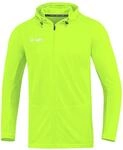 JAKO Herren Kapuzenjacke Run 2.0, Neongr&uuml;n, S