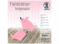 Ursus 3145526 - Faltblätter Uni intensiv, rosa, ca. 15 x 15 cm, 65 g/qm, 100...