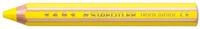STAEDTLER Noris junior 140 Buntstifte 3 in 1 &ndash; Gelb, 6 St&uuml;ck | Dicke...
