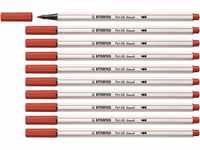 Premium-Filzstift mit Pinselspitze für variable Strichstärken - STABILO Pen 68