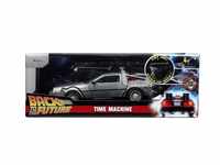 Jada Toys 253255038 Time Machine Back to The Future 1, 1:24, Silber