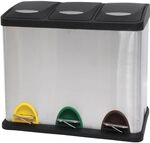 MSV M&uuml;lleimer M&uuml;lltrennsystem 24 L (3x8 Liter) mit Inneneimer gro&szlig;e