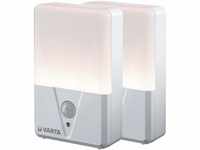 VARTA Nachtlicht mit Bewegungssensor LED, 2 Stück, unbestückt, Motion Sensor...