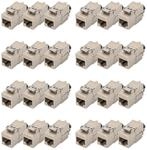 DIGITUS CAT 6A Keystone Modul geschirmt mit intelligentem Kabelmanager Set 24...