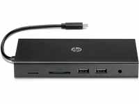 HP USB-C Reisehub (USB-C Hub, USB Hub, USB C, RJ-45, HDMI, VGA, microSD, SD,...
