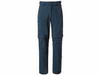 VAUDE Wanderhose Herren Farley Stretch T-Zip Pants III Blau 46-Long, wasserabweisende