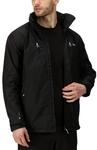 Regatta Calderdale IV wasserdichte Shell-Jacke mit Netzfutter, verborgene Kapuze und