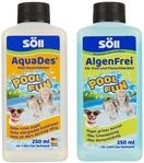 S&ouml;ll 83349 PoolPflege-Set (AquaDes & AlgenFrei, je 250 ml) -...