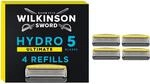 Wilkinson Sword Hydro 5 Skin Protection Advanced (Ultimate), 4 Rasierklingen
