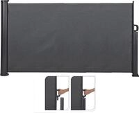 Koopman Terrassenscheibe 3 x 1,4 Meter ausziehbar Grau