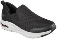 Skechers Herren Arch Fit Banlin Sneaker, Black Mesh Black Synthetic Trim, 39 EU