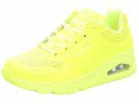 Skechers Damen Uno Night Shades Sneaker, Neon Yellow Durabuck, 38 EU