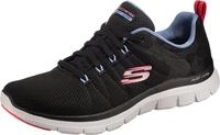 Skechers Damen Flex Appeal 4.0 Elegant Ways Sneaker, Black Mesh Multi Trim, 39 EU