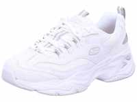 Skechers Damen D'lites 4.0 Fresh Diva Sneaker, White Leather Mesh Gray Trim, 41...