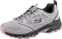Skechers Damen Hillcrest Pure Escapade Trainers, Gray Leather / Mesh / Pink Trim, 41