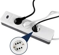 REV Mehrfachsteckdose mit Schalter COMBINI- Steckdosenleiste, 3-6 Stecker,