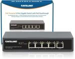 Intellinet 561808 Gigabit-Switch mit 5 Ports mit Stromversorgung, Schwarz