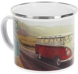 BRISA VW Collection - Volkswagen Gro&szlig;e Emaille Kaffee-Tee-Tasse-Becher-Haferl f&uuml;r