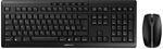 CHERRY Stream Desktop, Kabelloses Tastatur- und Maus-Set, Pan-Nordisches Layout