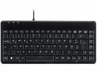 Perixx PERIBOARD-409 P Kompakte Mini PS/2 Tastatur Kabelgebunden - 315x147x21mm...
