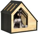 Pawhut Hundeh&uuml;tte aus Holz Indoor Katzenh&ouml;hle Katzenhaus Hundeschlafplatz mit