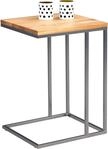 M2 Kollektion Beistelltisch Finn, Gestell Metall Edelstahloptik, Deckplatte...