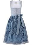 Stockerpoint Damen Sidonia Midi Dirndl, Rauchblau, 44