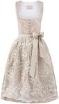 Stockerpoint Damen Sidonia Midi Dirndl, Creme, 40