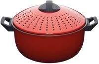 KitchenCraft World of Flavours Kochtopf mit Sieb, Nudelkochtopf mit speziellem