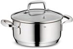 kela Bratentopf 20 cm FLAVORIA, Kochtopf Induktion 2,4 L, Glasdeckel mit