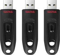 SanDisk Ultra USB 3.0 Flash-Laufwerk 64 GB 3er-Pack (SecureAccess Software,