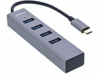 InLine® USB 3.2 USB-Typ C Multi Hub (4X USB-A 5Gb/s), OTG, Metallgehäuse