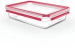 EMSA Clip & Close Glas Frischhaltedose, rechteckig, 3 L, 100 Prozent dicht,
