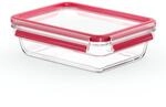 EMSA Clip & Close Glas Frischhaltedose, rechteckig, 1,1 L, 100 Prozent dicht,