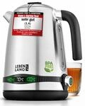 LEBENLANG Wasserkocher Edelstahl Temperatureinstellung &ndash; Leise,...