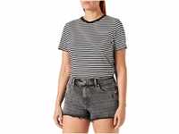 Mavi Damen Rosie Jeans Shorts, Grey Str, 29W EU