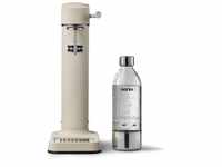 Aarke Carbonator 3, Premium Wassersprudler aus Edelstahl mit Aarke Flasche, Sand