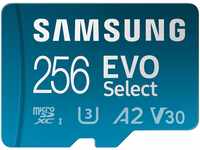 Samsung EVO Select (2021) microSD-Karte + SD-Adapter, 256 GB, Speicherkarte für