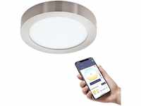 EGLO connect.z Smart-Home LED Bad-Deckenlampe Fueva-Z, ZigBee, Ø 21 cm, App und