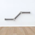 Wand-Set 2, Kletterpfad, 195 &times; 78 cm, wei&szlig;/grau