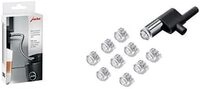 Jura 24114 Milchschlauch mit Edelstahlummantelung HP3 Silber & 72228 Auswechselbarer