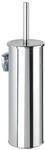 WENKO WC-Garnitur Mod. Basic, geschlossener WC-B&uuml;rstenhalter zur Wandmontage,